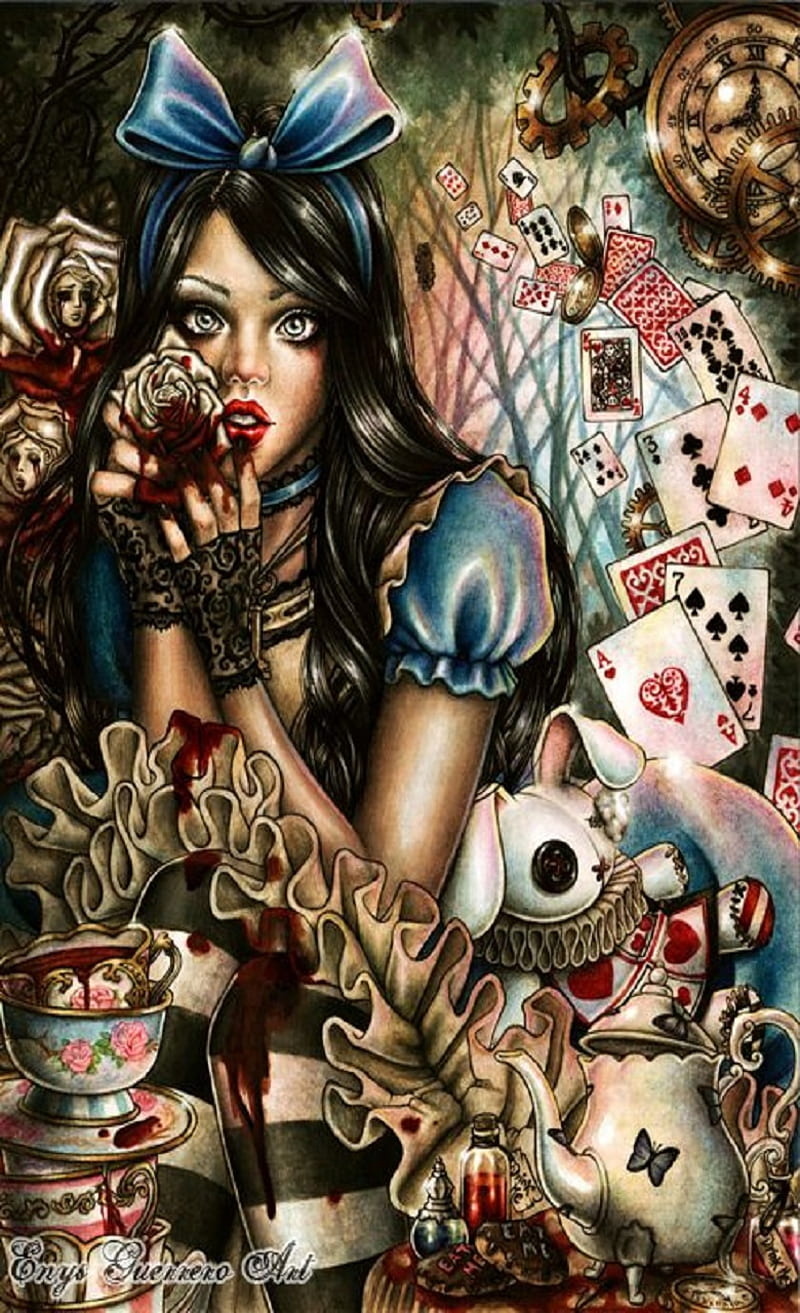 Deadly Alice, beauty, witch, HD phone wallpaper | Peakpx
