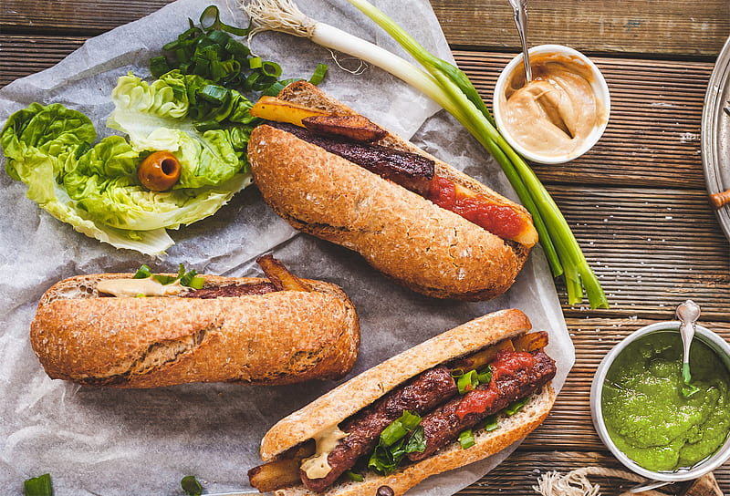Food, Sandwich, Sausage, Bread, Still Life, HD wallpaper