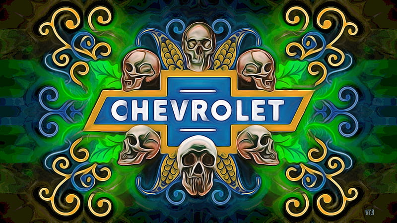 Vintage Chevy Skulls-2, Antique Chevrolet Cars, Chevrolet , Chevrolet Cars, Chevrolet, Chevrolet Background, HD wallpaper