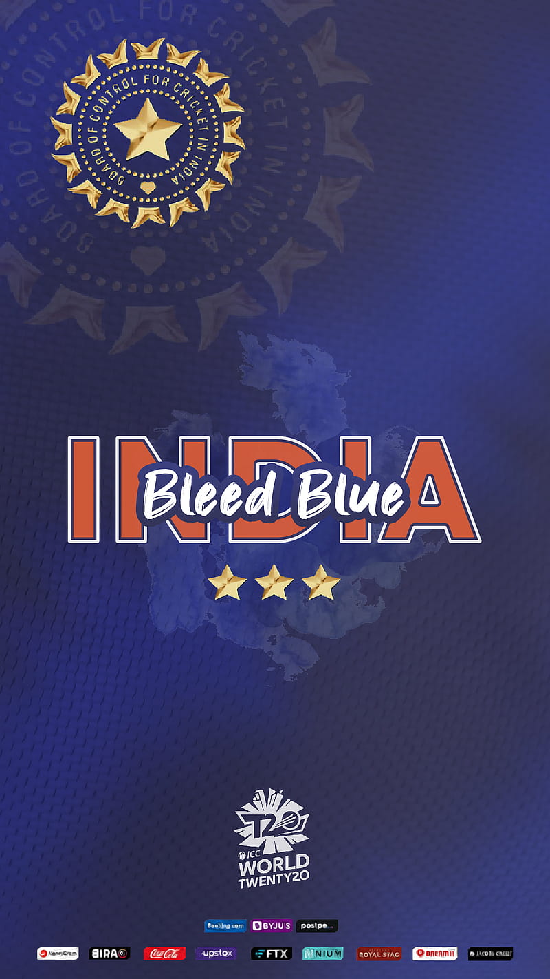 Bleed Blue-India, sports, worldcup, cricket, bleedblue, india, HD phone wallpaper