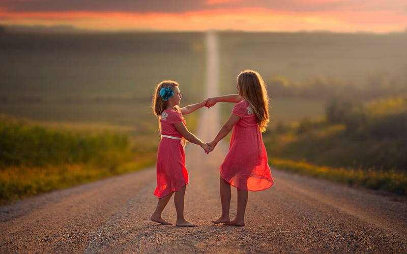 little girl, pretty, sunset, adorable, play, sightly, sweet, nice, beauty, face, child, bonny, lovely, pure, blonde, sky, baby, cute, feet, white, Hair, little, Nexus, bonito, dainty, kid, graphy, fair, people, pink, street, Belle, 2 girls, comely, Mountain, fun, girl, childhood, HD wallpaper