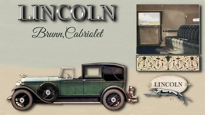 1927 Lincoln Brunn Cabriolet, Ford Motor Company, 1927 Lincoln, Lincoln Cars, Lincoln background, Lincoln Automobiles, Lincoln, HD wallpaper