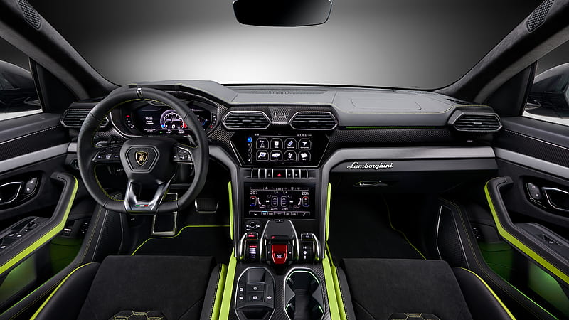 2021 Lamborghini Urus Graphite Capsule Interior, HD wallpaper