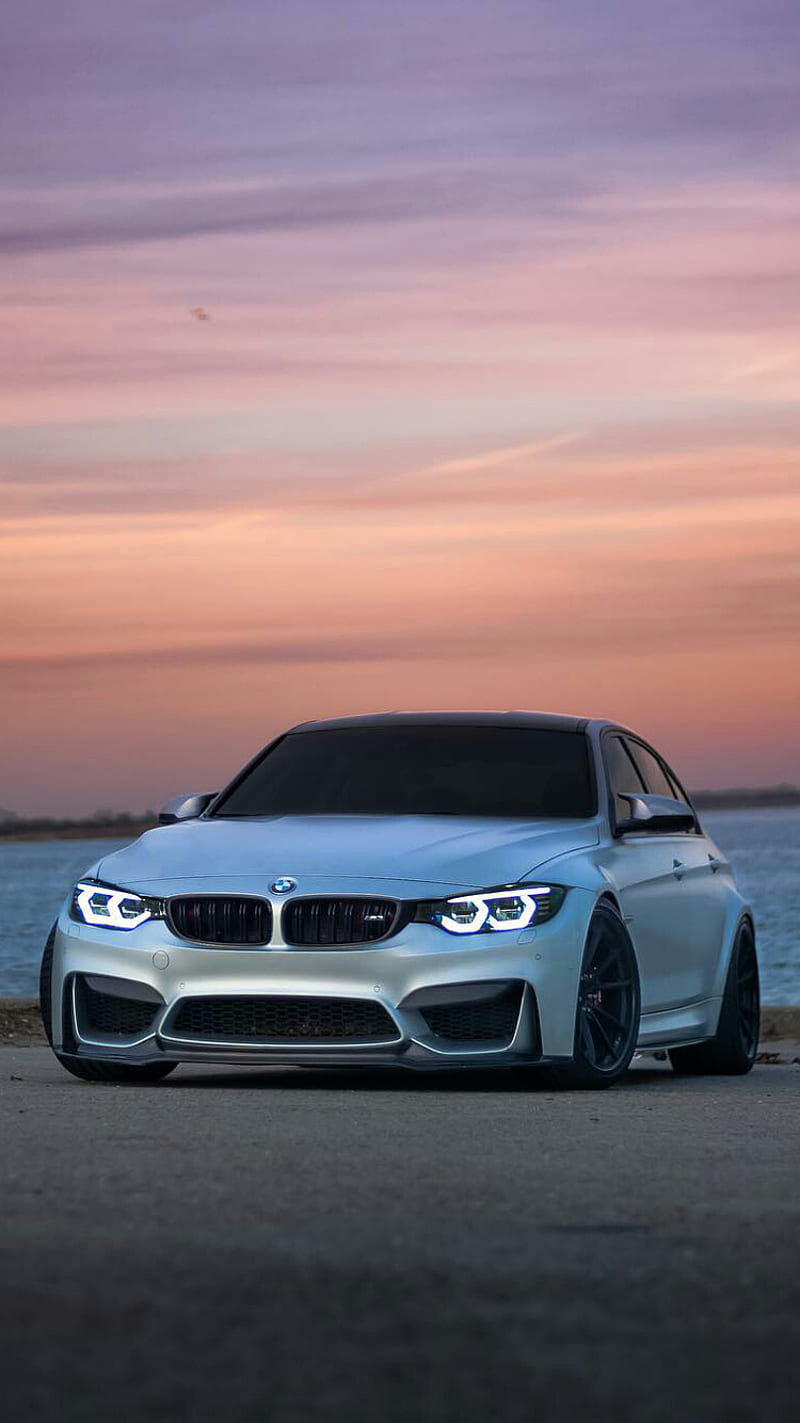 BMW M3, car, f80, modified, sedan, silver, tuned, tuning, vehicle, HD phone wallpaper