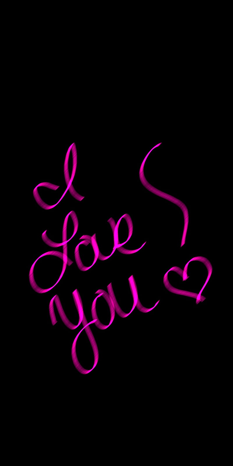 I love you, neon pink, valentines day, HD phone wallpaper | Peakpx