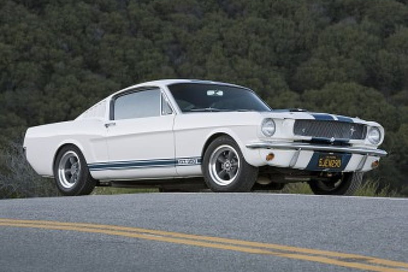 1965-Mustang, Blue stripes, Classic, White, 1965, HD wallpaper | Peakpx