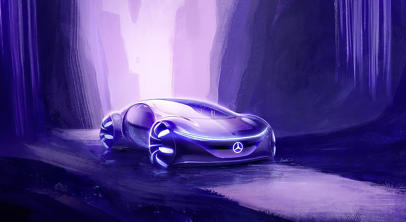 MercedesBenz Vision AVTR Avatar Themed Car 4K wallpaper download