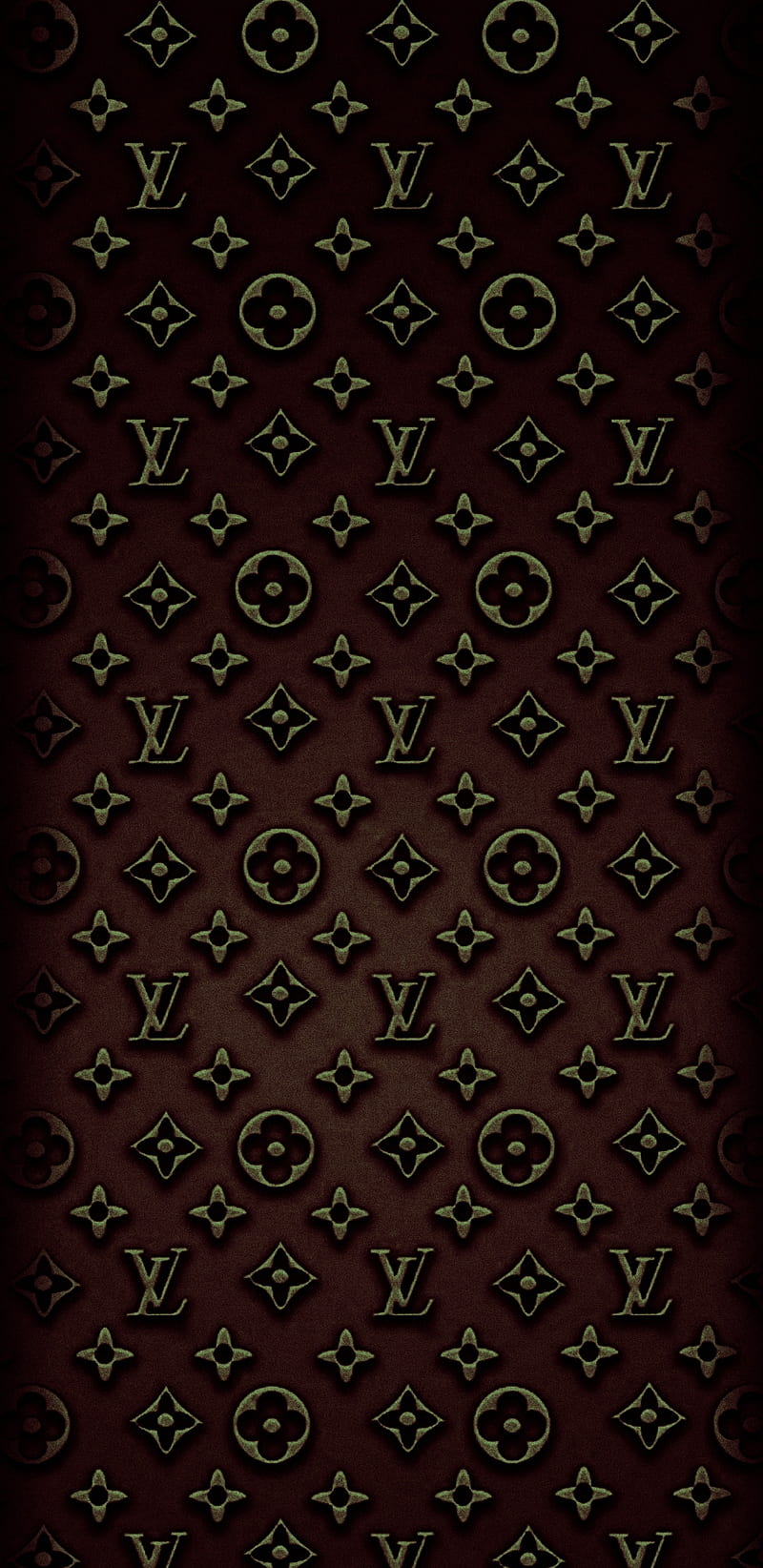LV monogram red, brown, designer, designer themes, patterned, xl, HD phone  wallpaper