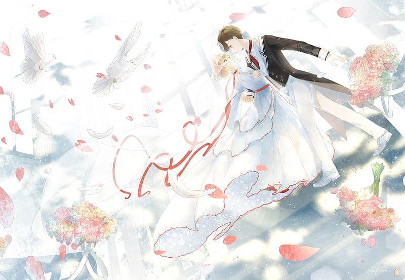 Anime, Cardcaptor Sakura, Sakura Kinomoto, Syaoran Li, HD wallpaper