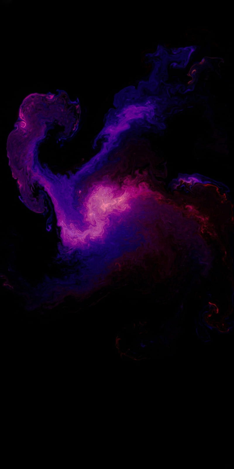 Galaxy, 2020, fire, iphone, nebula, original, pink, premium, red, solar, space, HD phone wallpaper