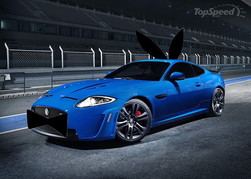 jaguar, grey alloys, front engine, two seater, race track, blue, HD wallpaper