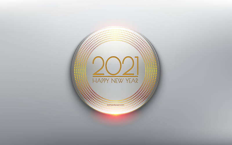 Happy New Year 2021, Yellow 2021 Background, 3d elements, 2021 concepts, 2021  New Year, HD wallpaper | Peakpx