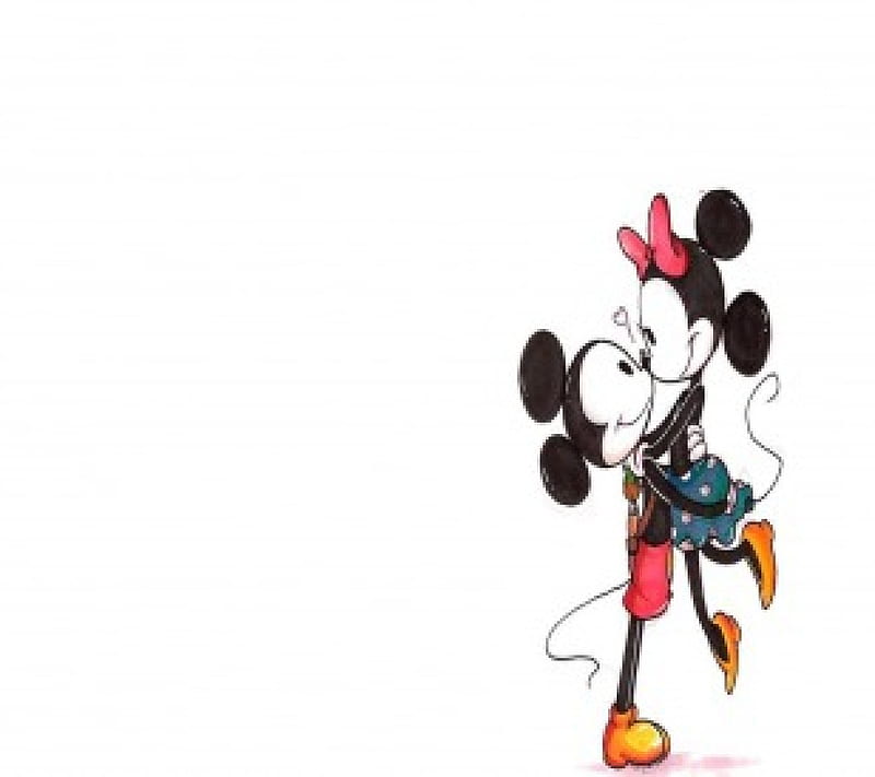 Mickey y minnie enamorados, rojo, bonito, tien, bonito, dulce, pantalones  cortos, Fondo de pantalla HD | Peakpx
