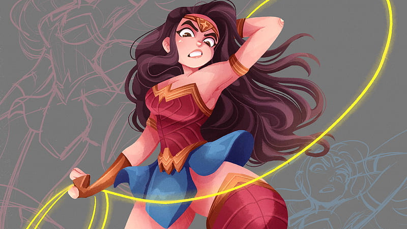 Wonder Woman Fanarts, wonder-woman, superheroes, behance, artist, artwork, digital-art, HD wallpaper