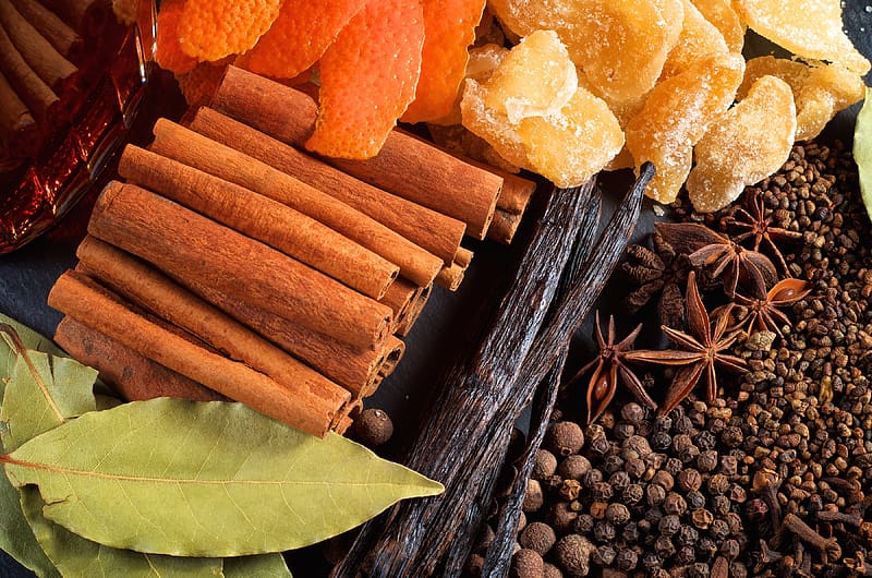 Food, Cinnamon, Vanilla, Herbs And Spices, Star Anise, HD wallpaper