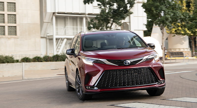 2021 Toyota Sienna Hybrid XSE (Color: Ruby Flare Pearl) - Front , car, HD wallpaper