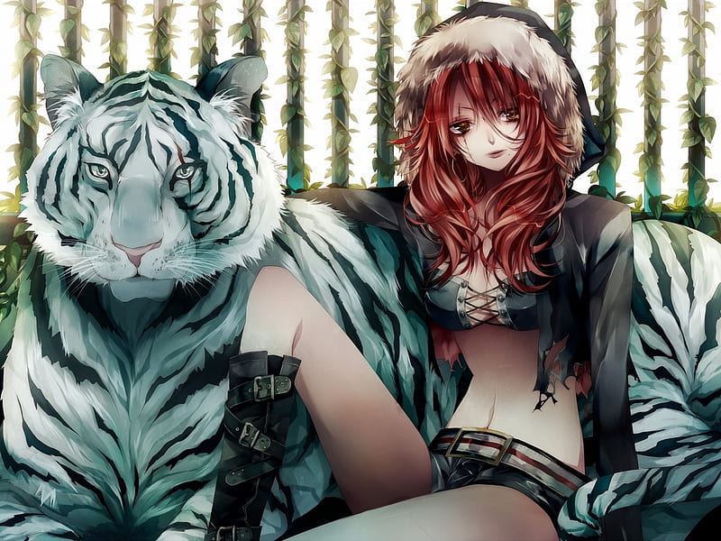 Tiger - anime - Digital image for download — Vermont Country Digital