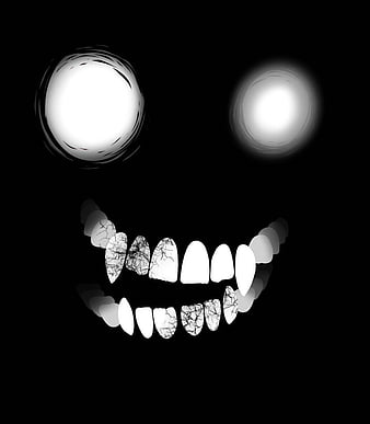 Scary Smile Dark Background 4K Wallpaper iPhone HD Phone #5430f