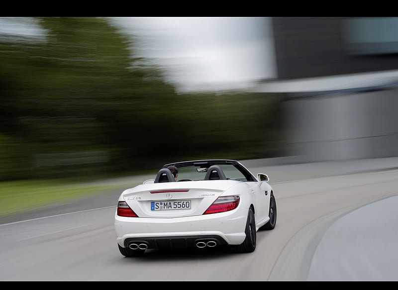 2012 Mercedes-Benz SLK 55 AMG - Rear, car, HD wallpaper | Peakpx