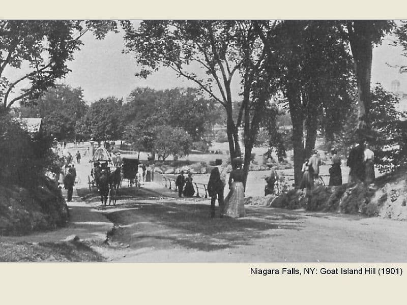 Niagara Falls, NY: Goat Island Hill (1901), nature, history, outdoors, niagara falls, HD wallpaper