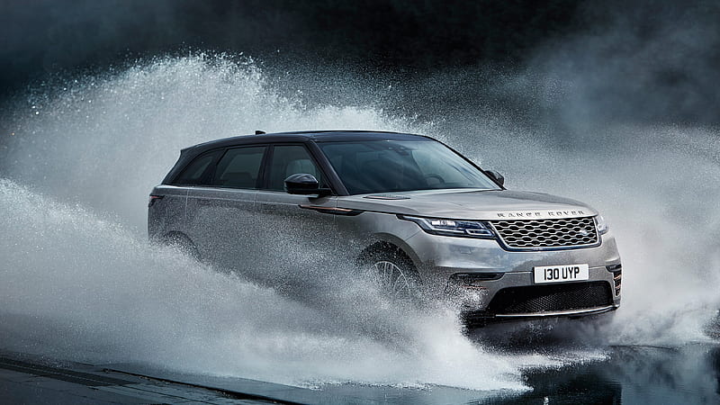 Range Rover Velar 2017 cars, SUVs, Land Rover, splashing water, Range Rover, HD wallpaper