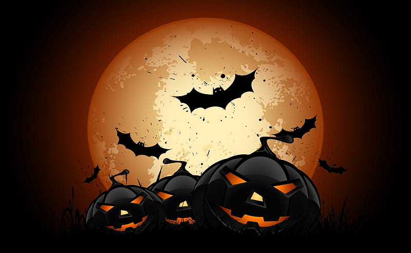 Scary Halloween Pumpkins Ultra, Holidays, Halloween, dark, scary ...
