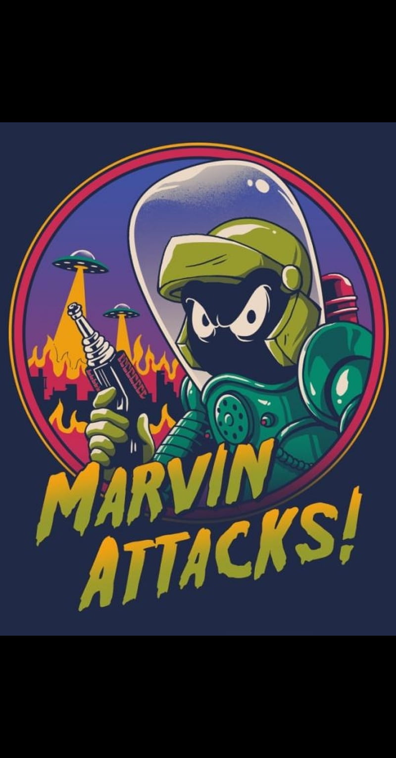 Marvin the Martian, marvin, space, HD phone wallpaper