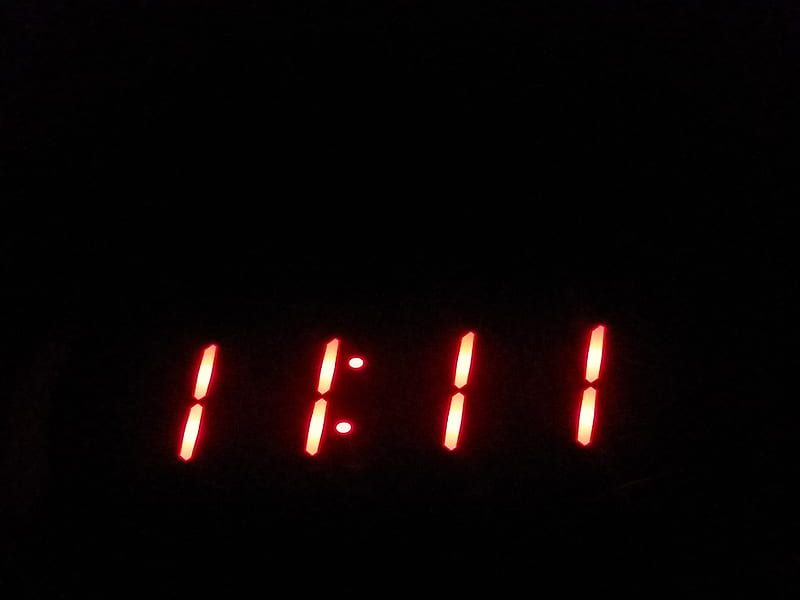 Eleven eleven, neon, clock, digital, alarm, HD wallpaper | Peakpx