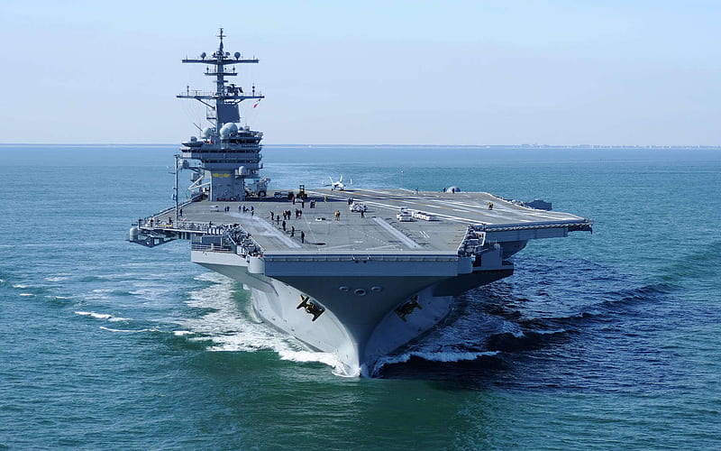 Military, Warship, Aircraft Carrier, Uss George H W Bush (Cvn 77), Warships, HD wallpaper