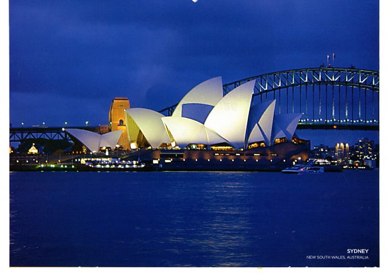 Opera House and Harbour Bridge Sydney NSW Australia, water, sydney, harbour, Australia, HD wallpaper