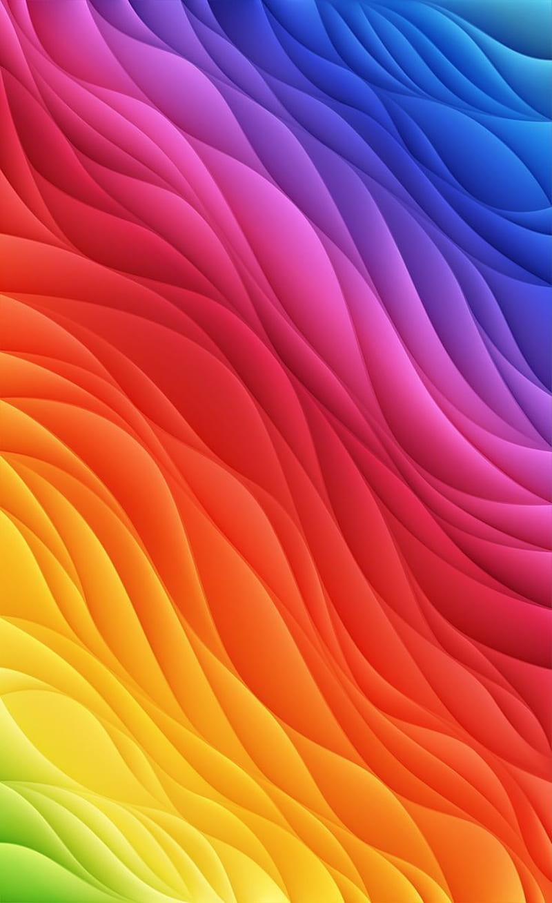 Colourful Waves #rainbow #colourful #colors #abstract #art. Fondos de colores, Ideas de fondos de pantalla, Fondo de pantalla colorido, Super Colorful, HD phone wallpaper