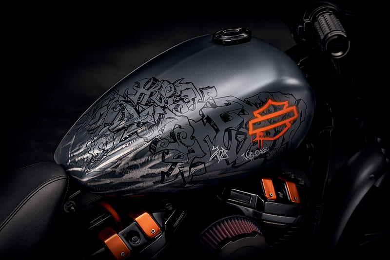 Harley Davidson Grey Black Bike Tank , harley-davidson, bikes, HD wallpaper