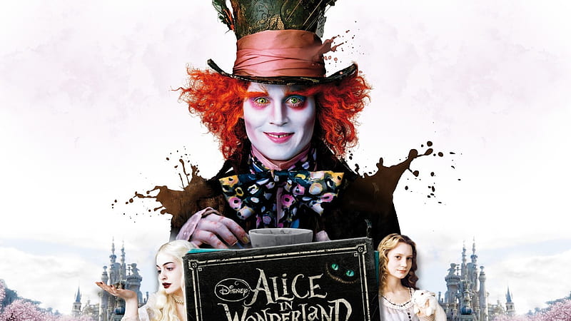 Alice Through the Looking Glass (2016), movie, Johnny Depp, poster, fantasy, alice through the looking glass, disney, mad hatter, HD wallpaper