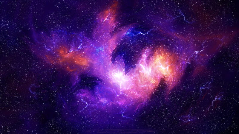 Space, Purple, Sci Fi, HD wallpaper
