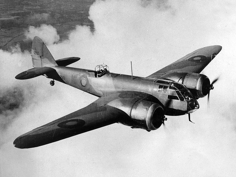 Bristol Blenheim, royal air force, world war two, raf, bomber command, HD wallpaper