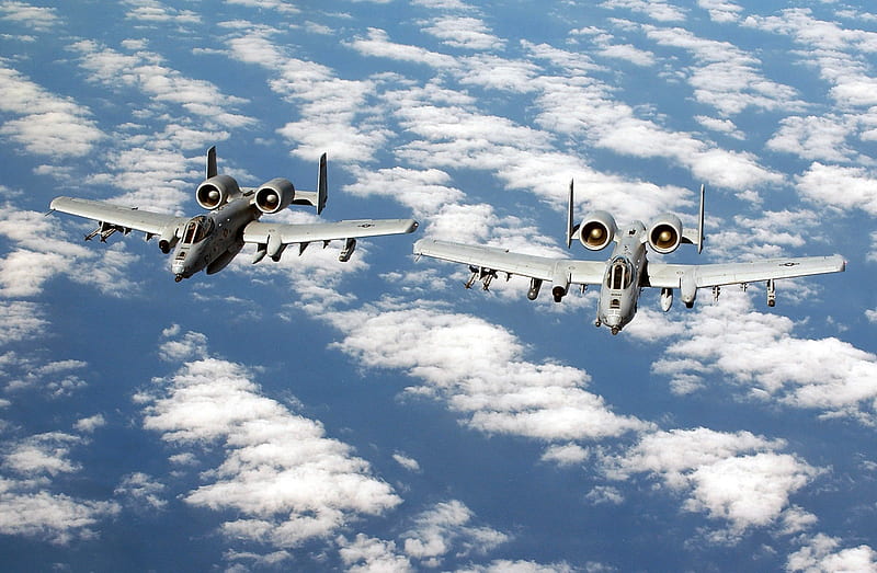 A 10'S ABOVE THE CLOUDS, thunderbolt, warthog, fighter, recon, a10, jet, clouds, HD wallpaper