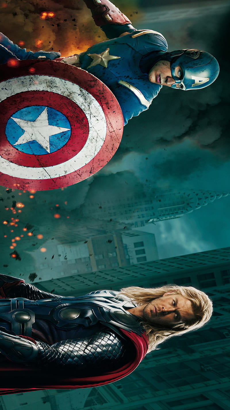 Avengers, america, captain, marvel, silverbull, thor, HD phone wallpaper
