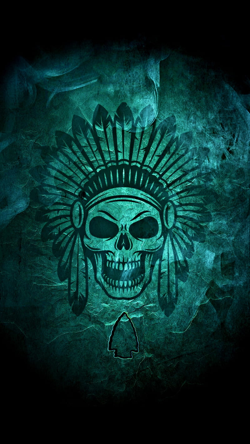 Indian Skull Smoke, black, dark, best, awesome, HD phone wallpaper