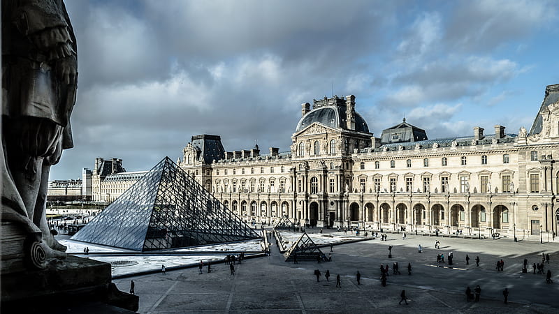Louvre Museum, Paris, HD wallpaper