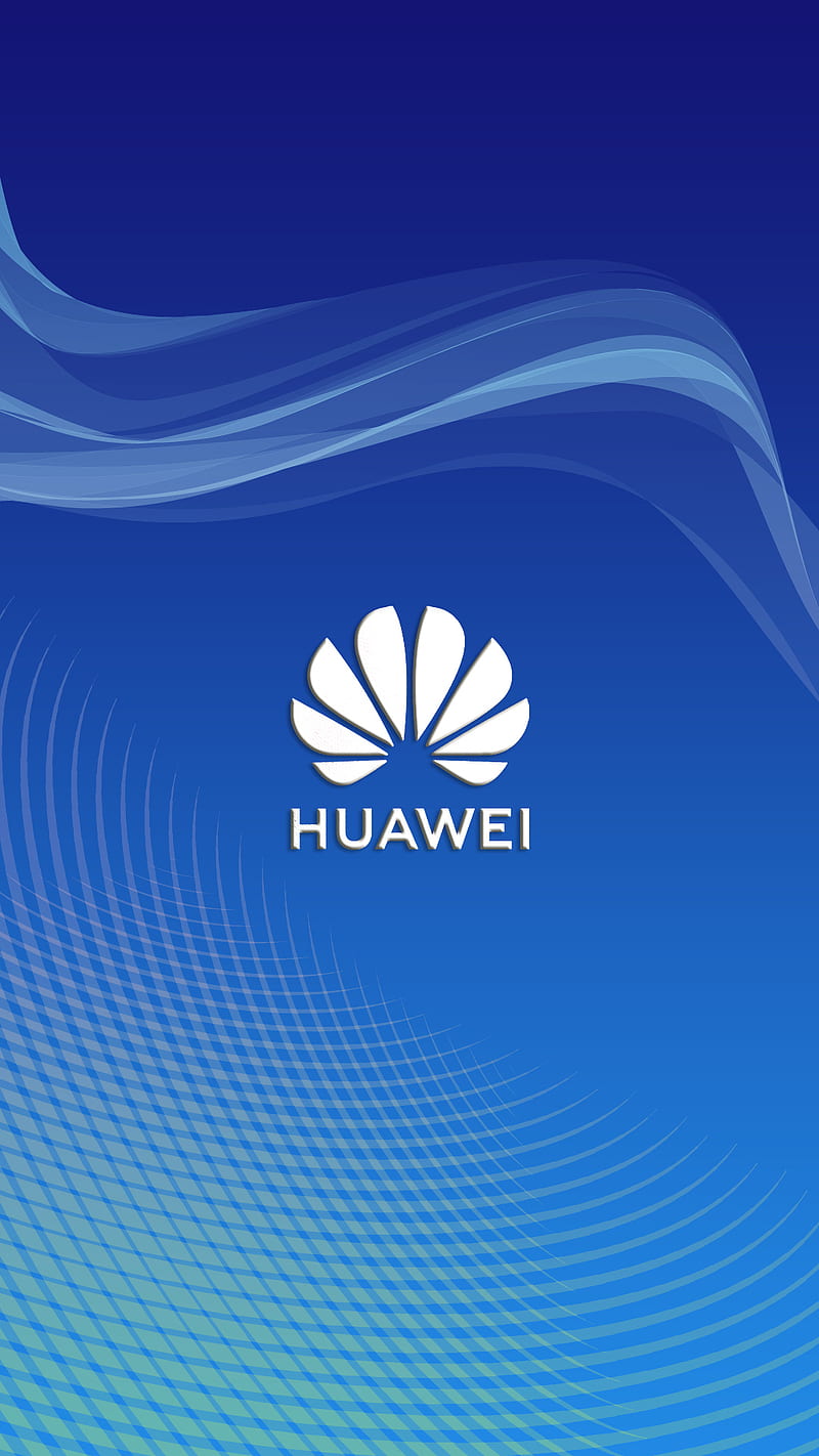 huawei, 2017, blue, background, logo, neon, play, premium, surf, HD phone wallpaper