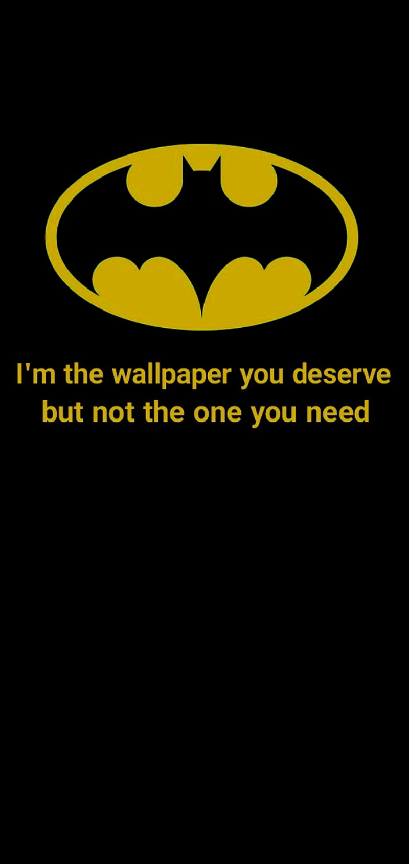 Batman, black, logo, quotes, sayings, superhero, text, yellow, HD phone  wallpaper | Peakpx