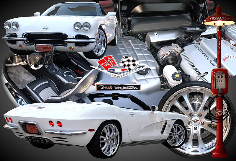 Collage of C1-C5 Conversion, c1, corvette, car, auto, HD wallpaper