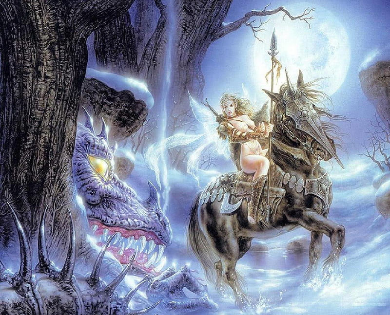 dragons and fairies wallpaper