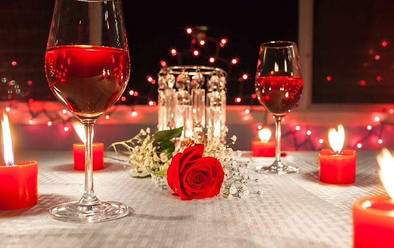 Elegant candlelight dinner table setting at reception Stock Photo by  ©DeReGe 73154911