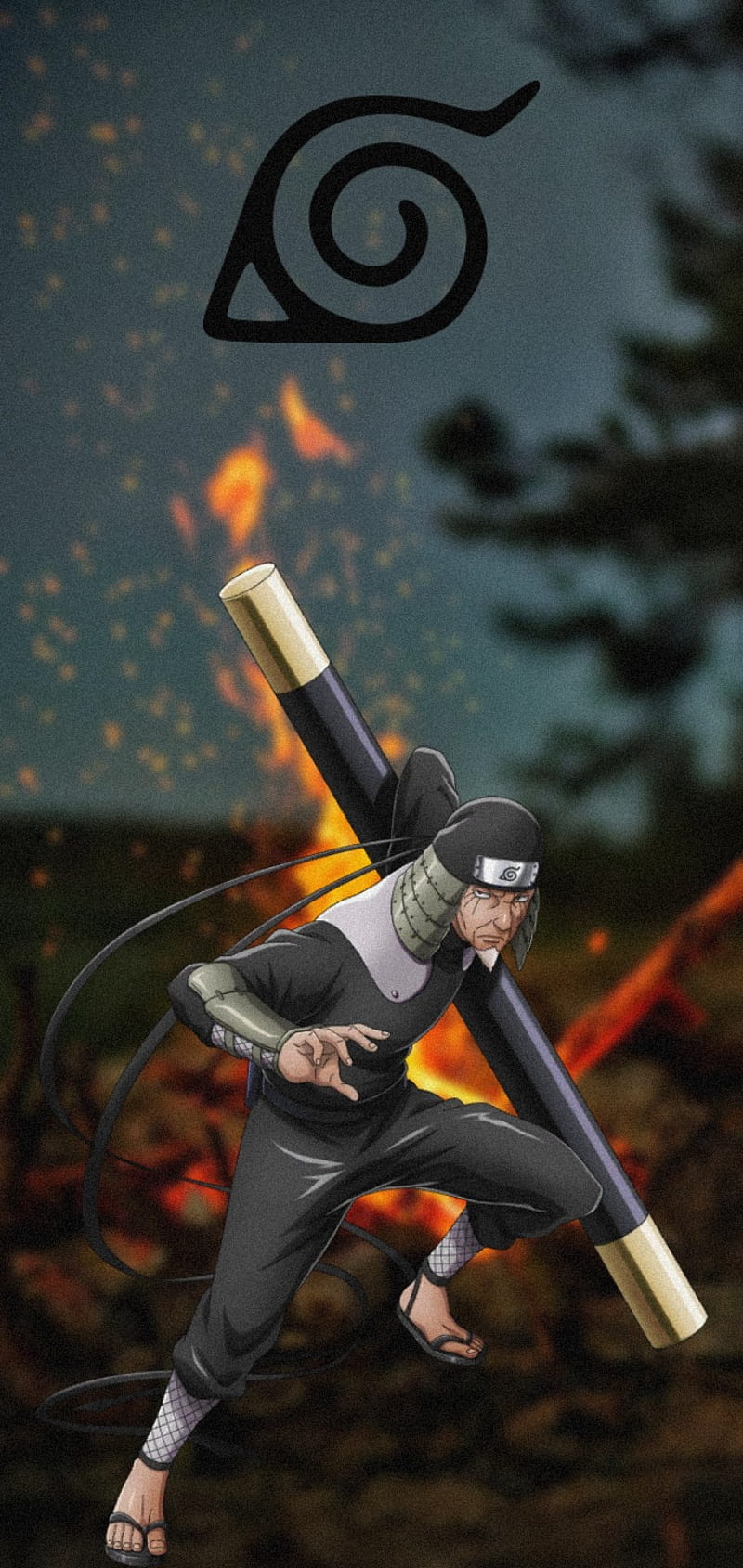 Download The Famously Wise And Powerful Hokage, Hiruzen Sarutobi Wallpaper