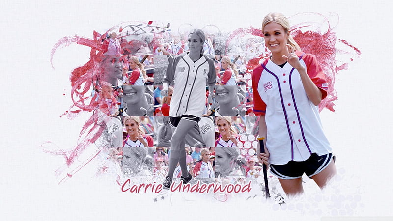 Carrie Underwood Playing Softball, sexy Carrie Underwood, hot carrie underwood, carrie underwood, HD wallpaper
