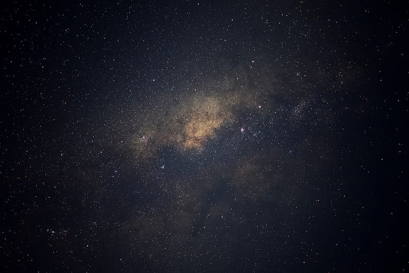 milky way, space, starry sky, HD wallpaper
