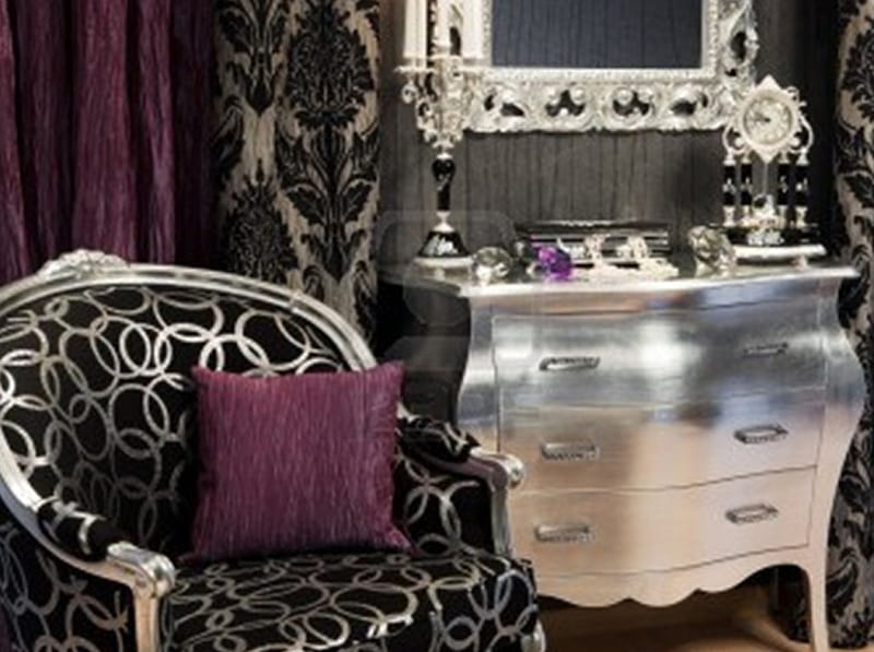 a wealthy home, candlestick, desenho, clock, chair, stylish, HD wallpaper