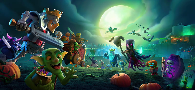 Clash Of Clans Halloween , clash-of-clans, supercell, 2021-games, games, artstation, HD wallpaper