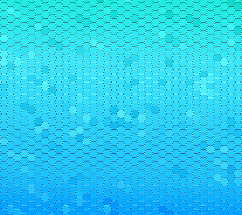 Blue Hexagons, 3d, abstract, background, hexagon, HD wallpaper